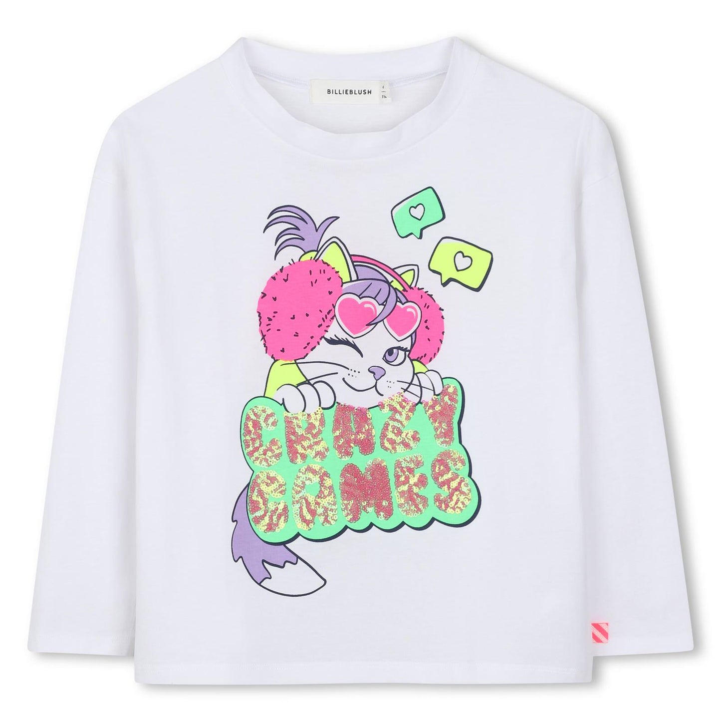 Billieblush - T-shirt blanc CRAZY GAMES