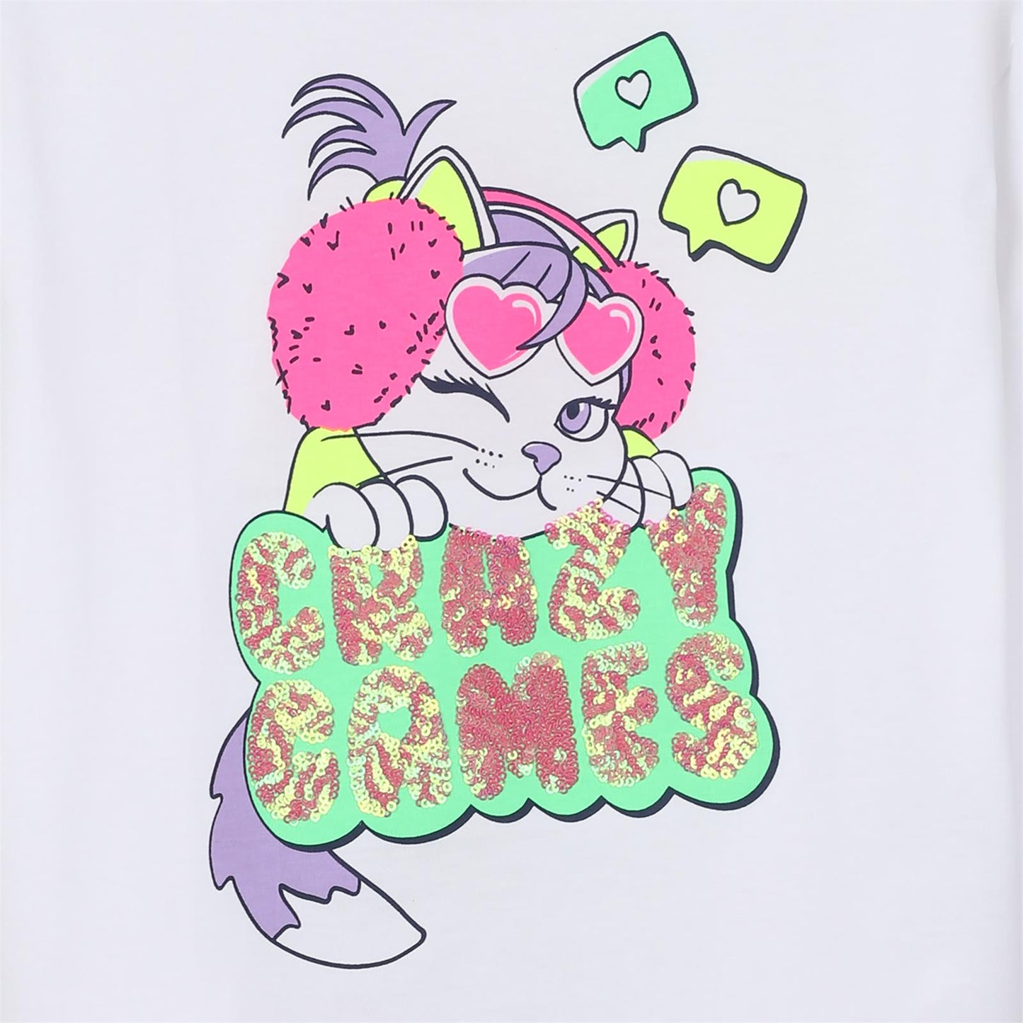 Billieblush - T-shirt blanc CRAZY GAMES