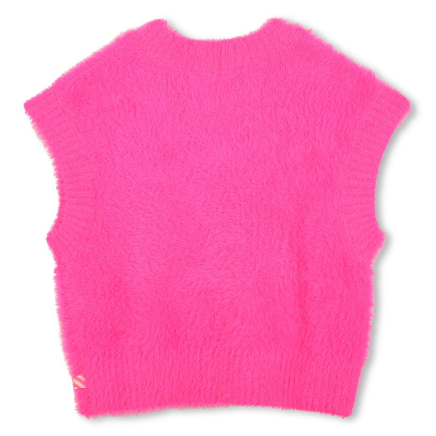 Billieblush - Pull sans manche duveteux fuchsia