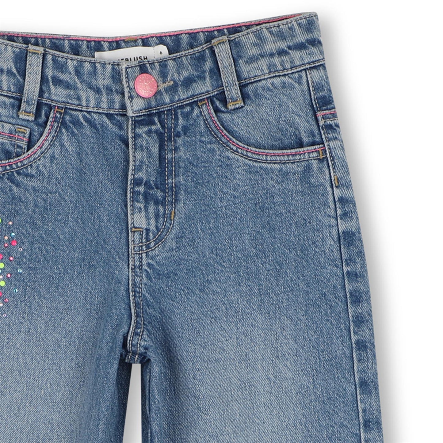 Billieblush - Jeans droit double stone