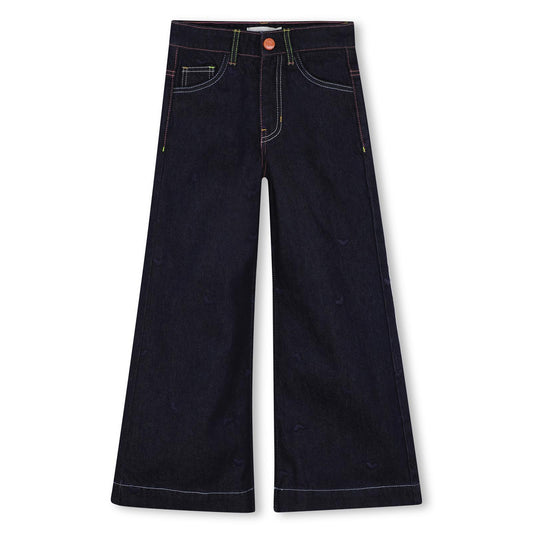 Billieblush - Wide raw denim jeans