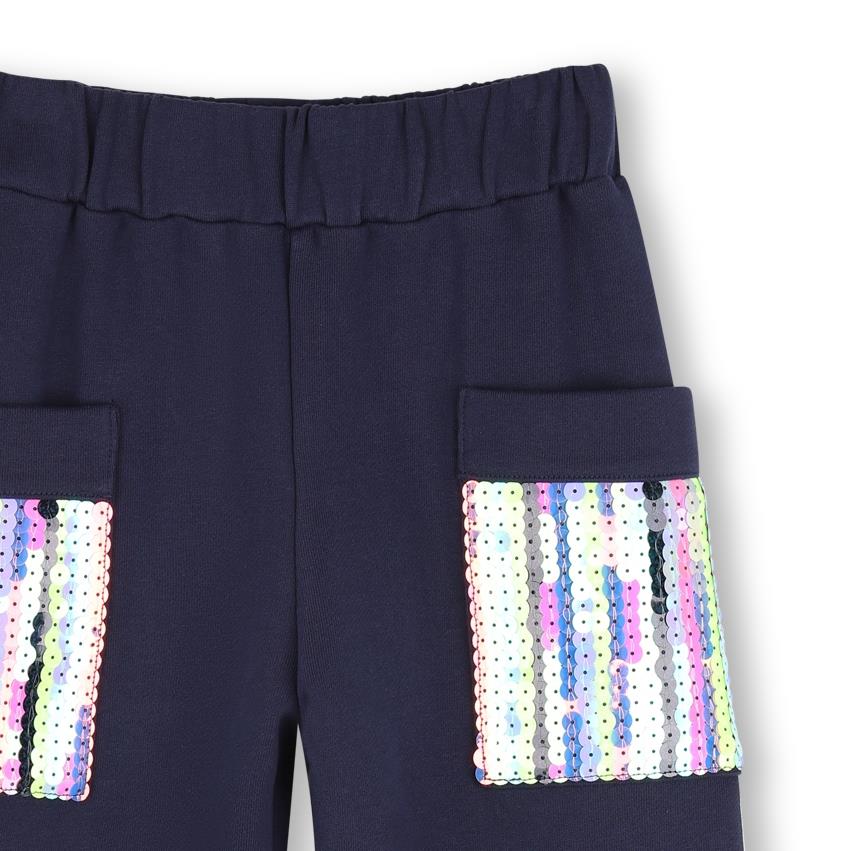 Billieblush - Pantalon de jogging navy & poches sequin