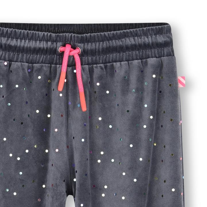 Billieblush - Pantalon de jogging gris en velours