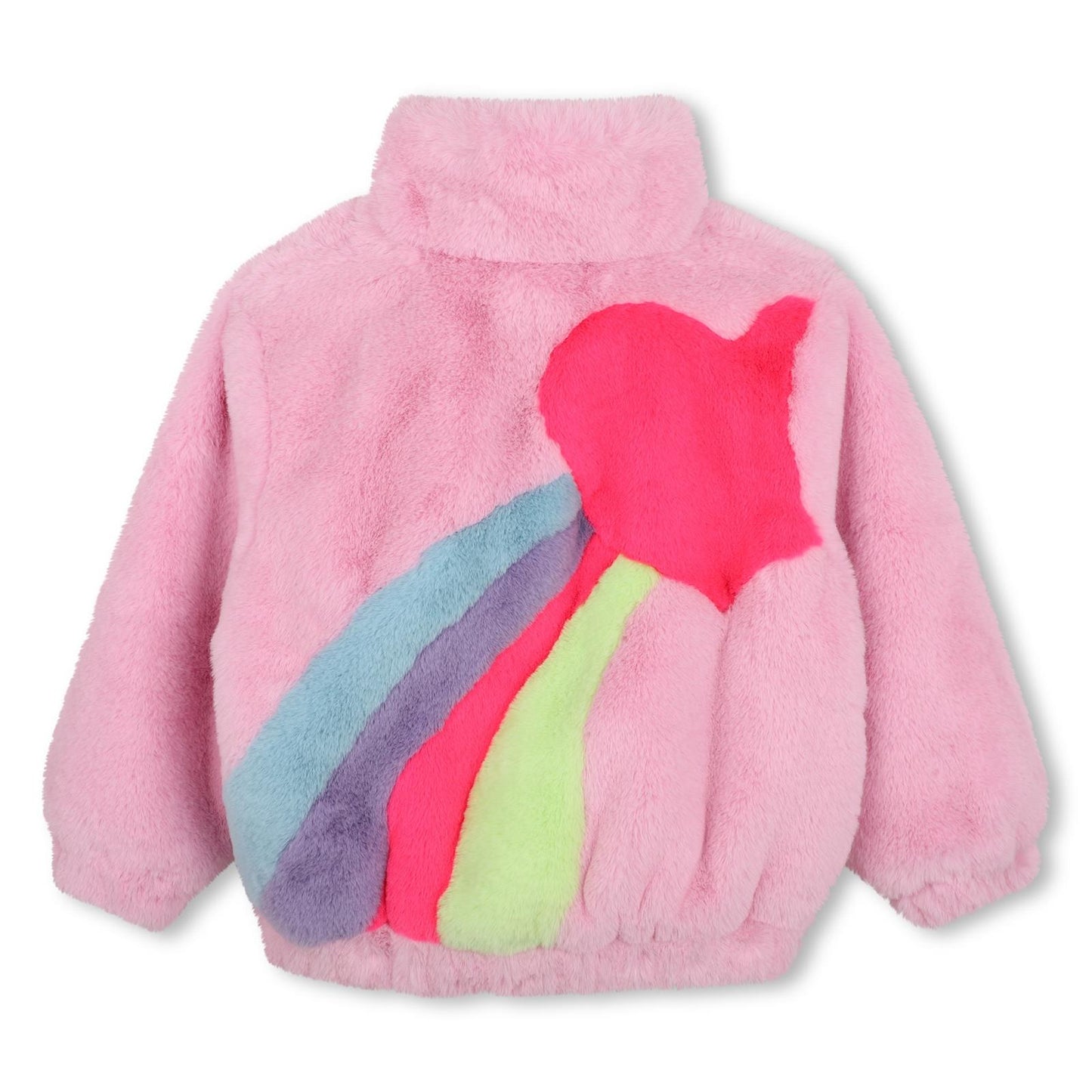 Billieblush - Manteau en polaire duveteuse backprint