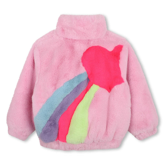 Billieblush - Fuzzy fleecejas met print op de achterkant