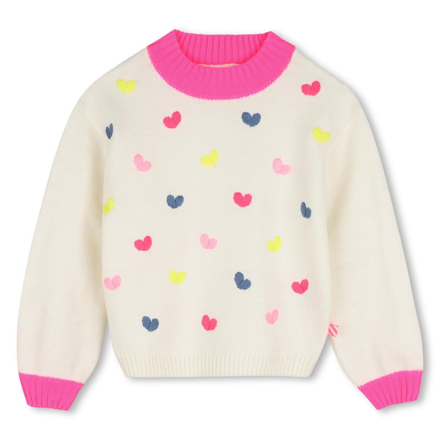 Billieblush - Pull en tricot & petits coeurs