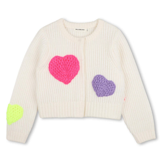 Billieblush - Gebreid vest van rijst en hart