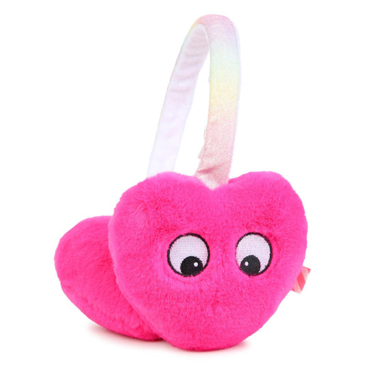 Billieblush - Fuchsia fleece earmuff HEART