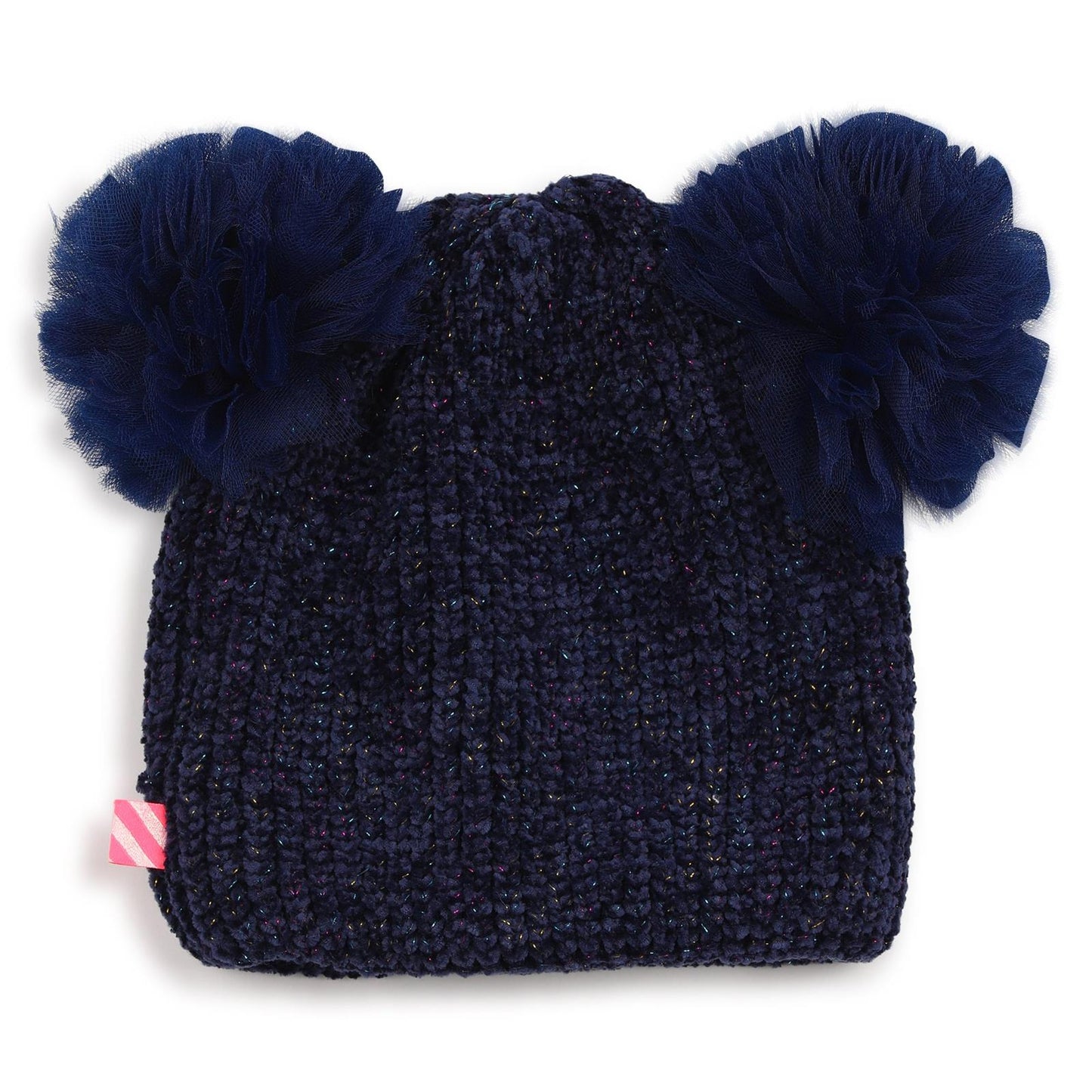 Billieblush - Bonnet navy DEUX POMPONS