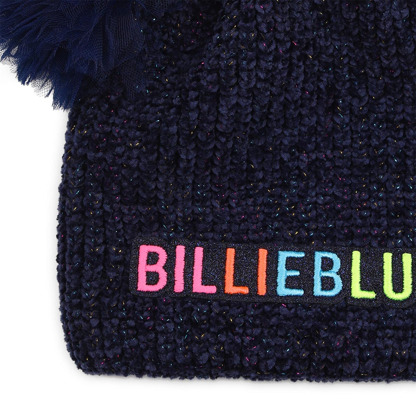 Billieblush - Bonnet navy DEUX POMPONS