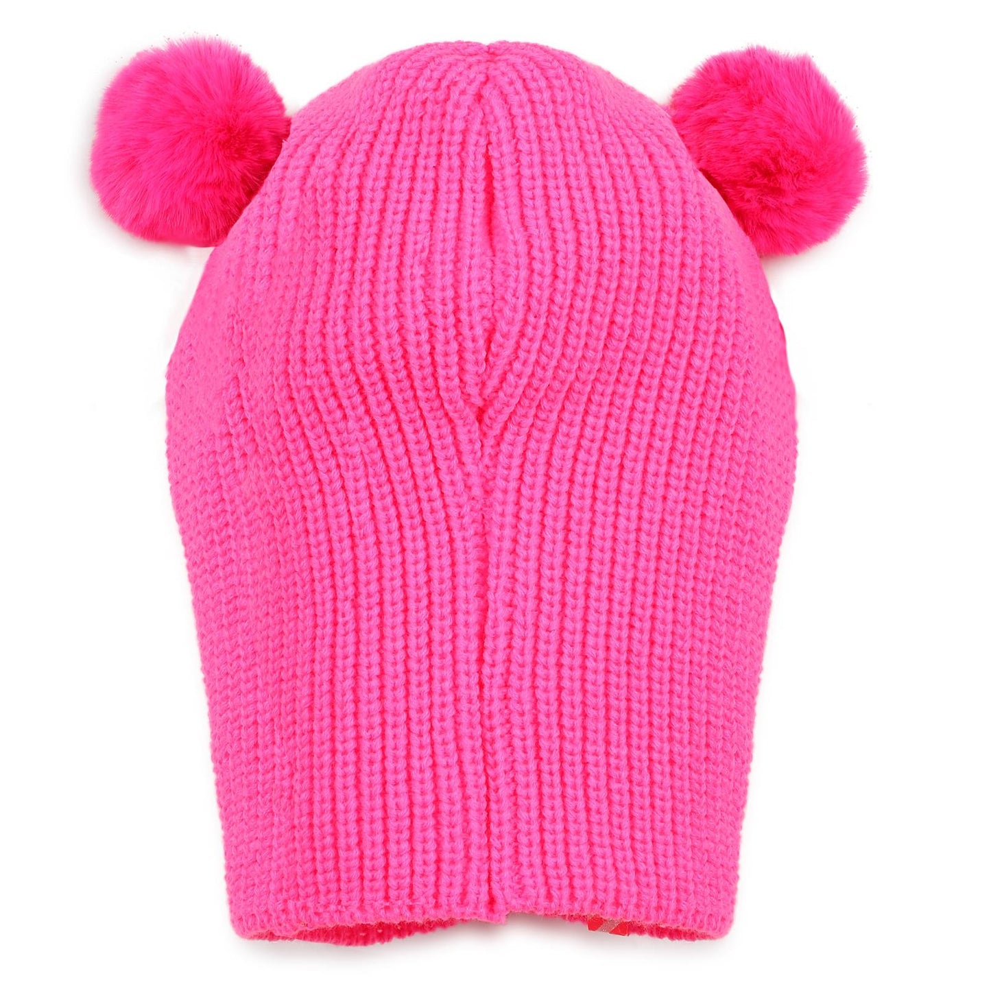 Billieblush - Cagoule polaire fuchsia & deux pompons