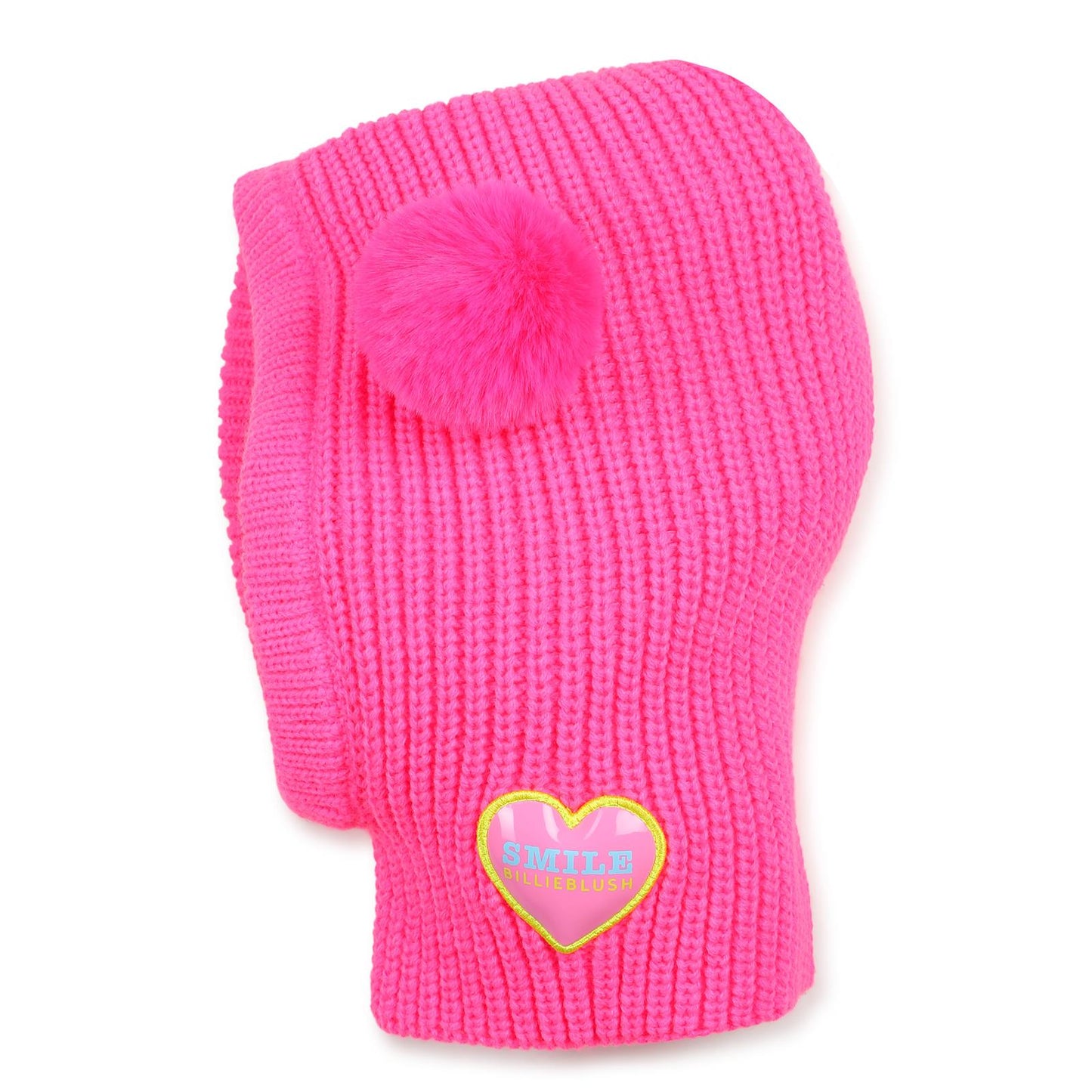 Billieblush - Cagoule polaire fuchsia & deux pompons