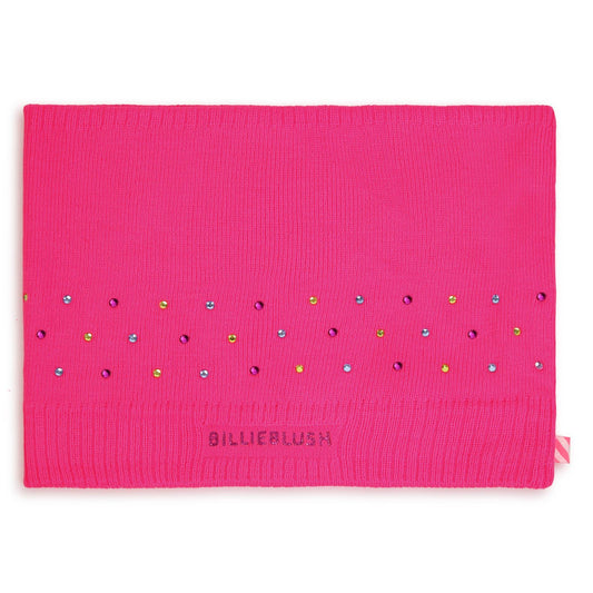 Billieblush - Fuchsia snood with rhinestones