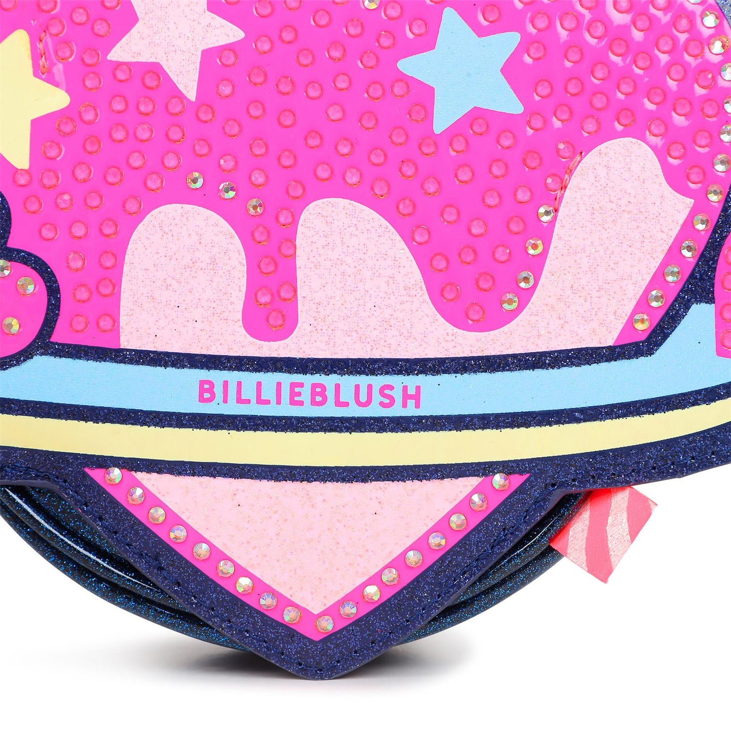 Billieblush - Sac à main navy à paillettes & strass coeur