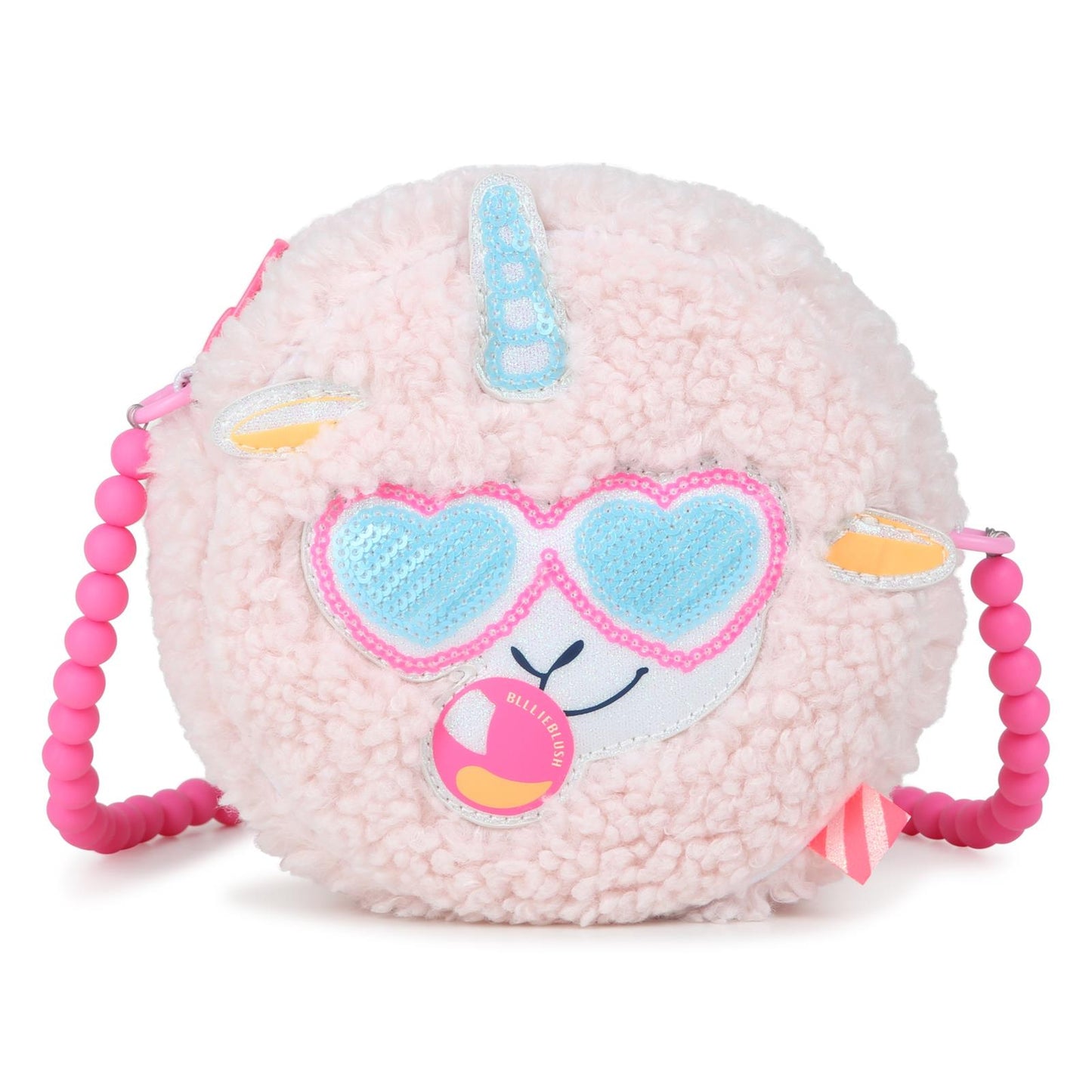Billieblush - Sac à main rose mouton polaire