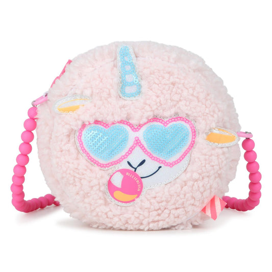 Billieblush - Sac à main rose mouton polaire