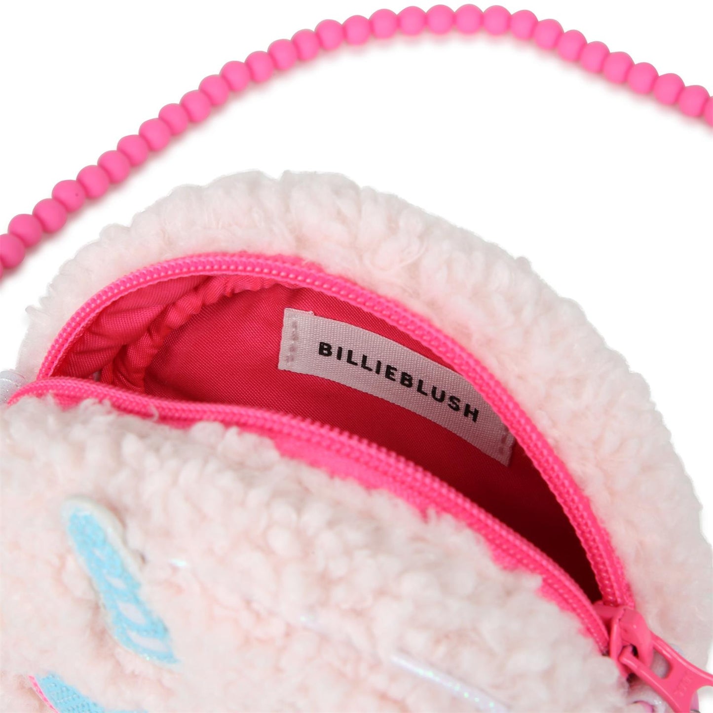 Billieblush - Sac à main rose mouton polaire