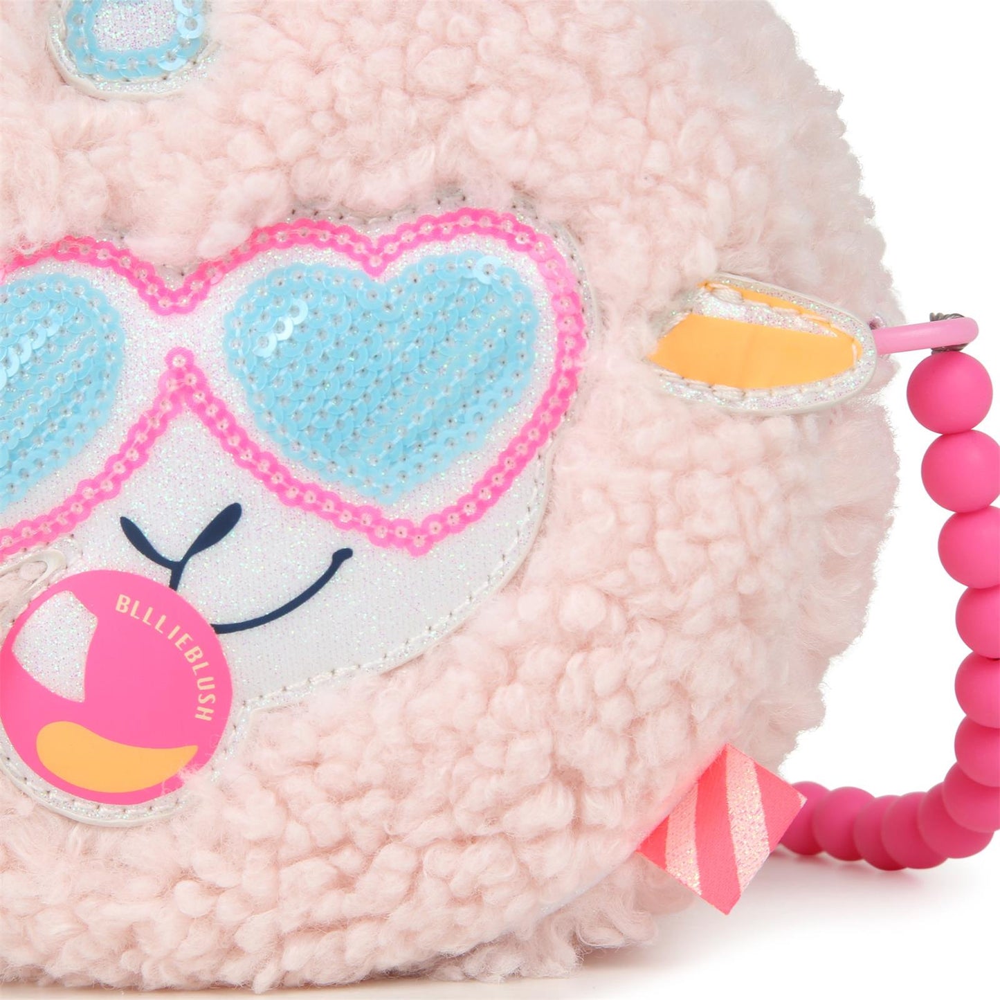 Billieblush - Sac à main rose mouton polaire
