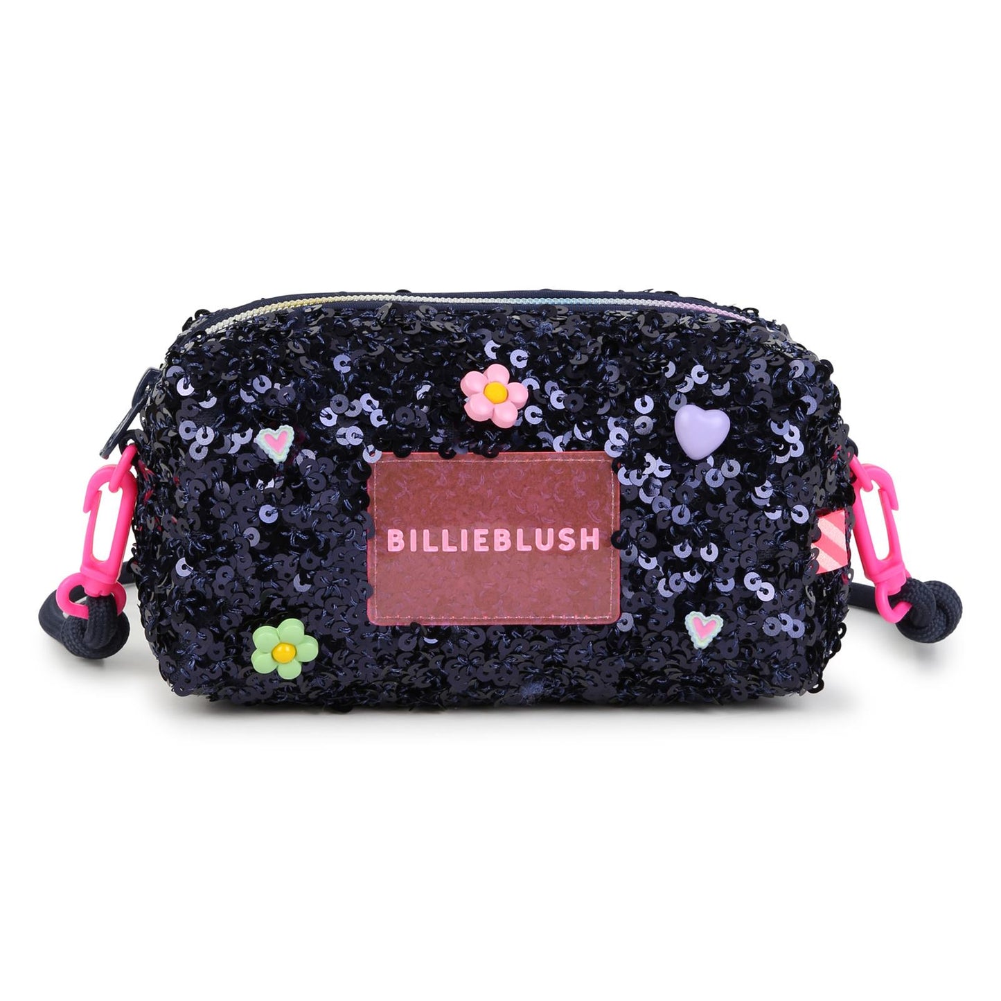 Billieblush - Trousse navy à sequins brillants