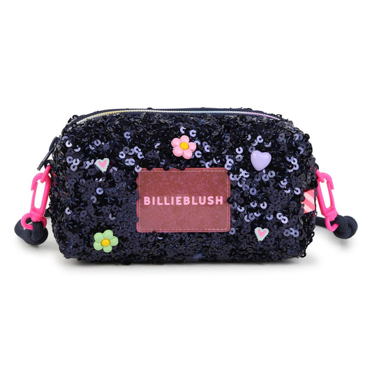 Billieblush - Trousse navy à sequins brillants