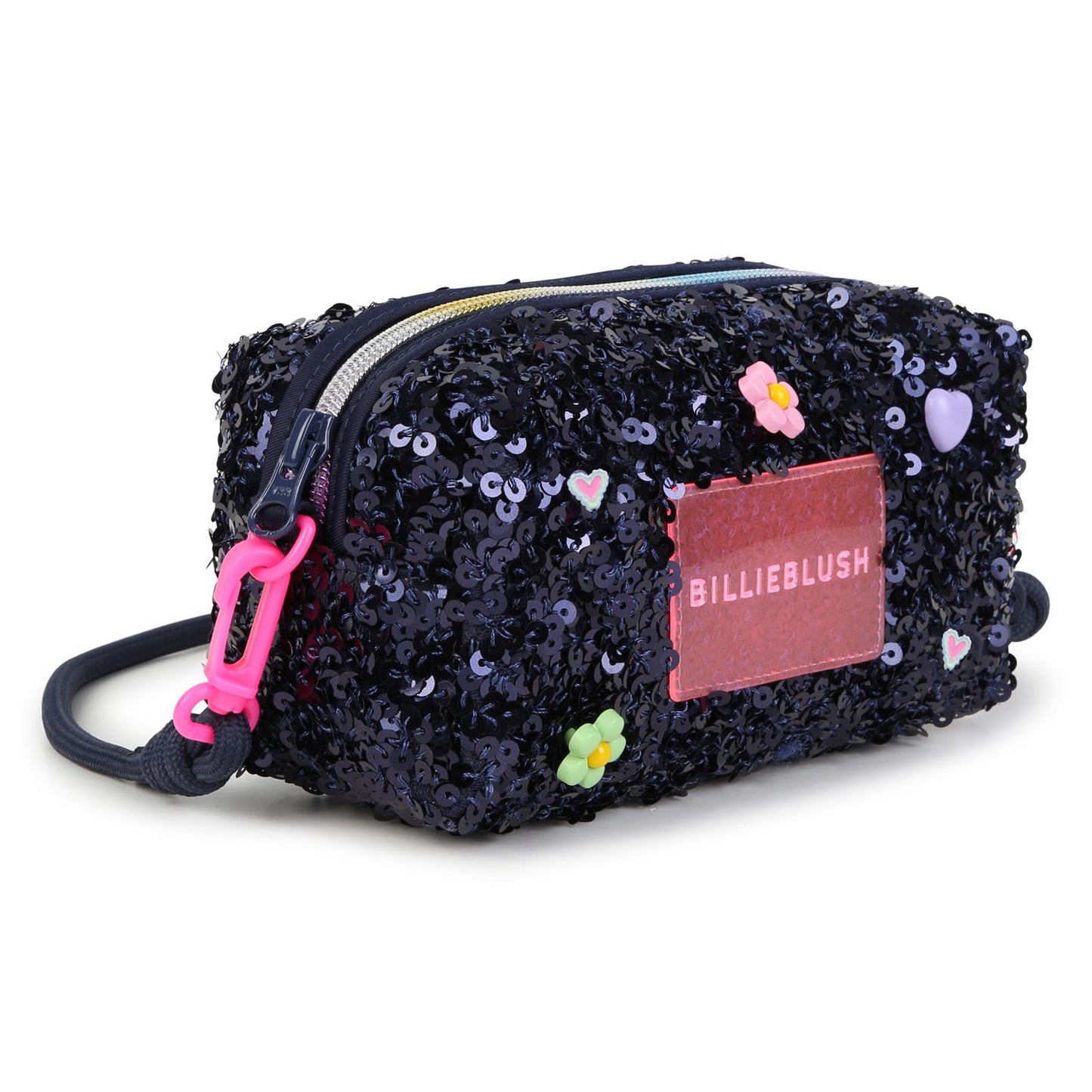 Billieblush - Trousse navy à sequins brillants