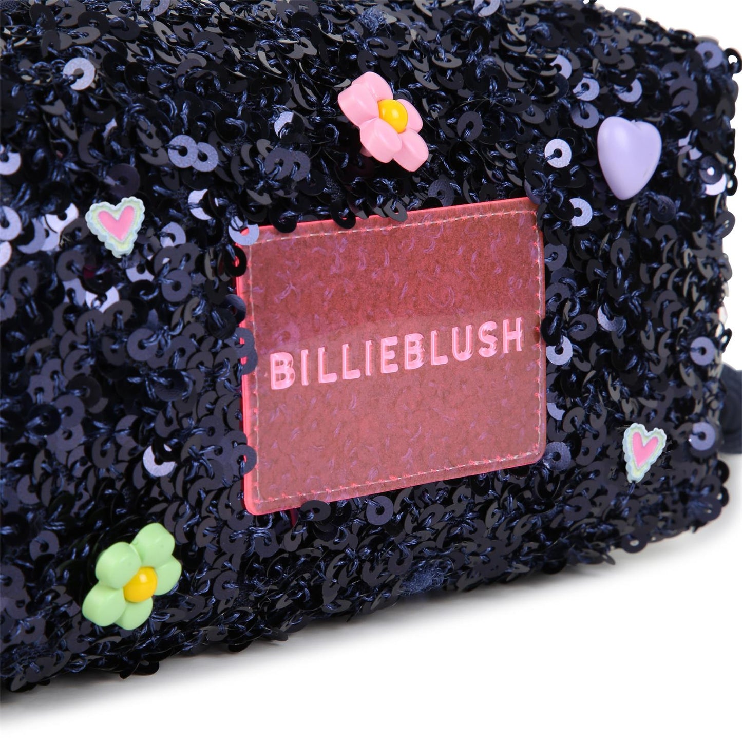 Billieblush - Trousse navy à sequins brillants
