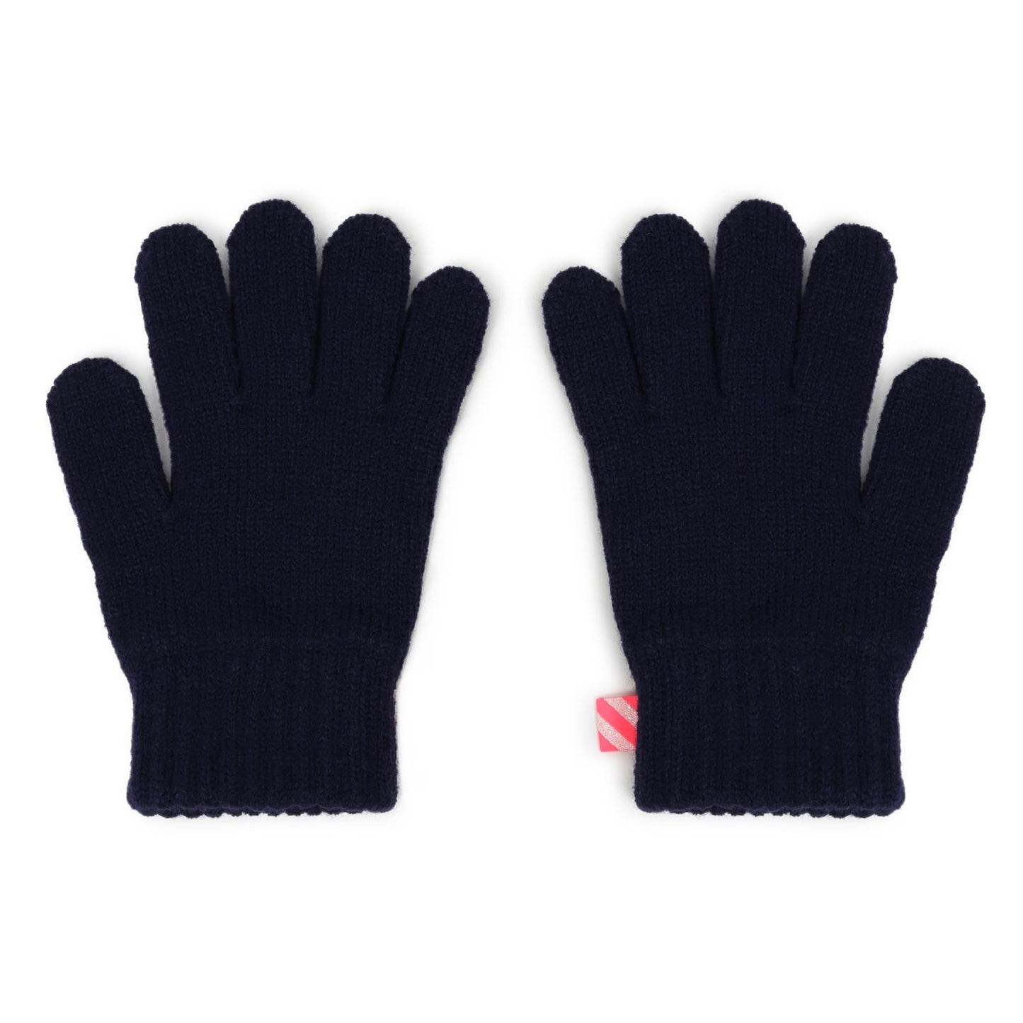 Billieblush - Gants navy à strass