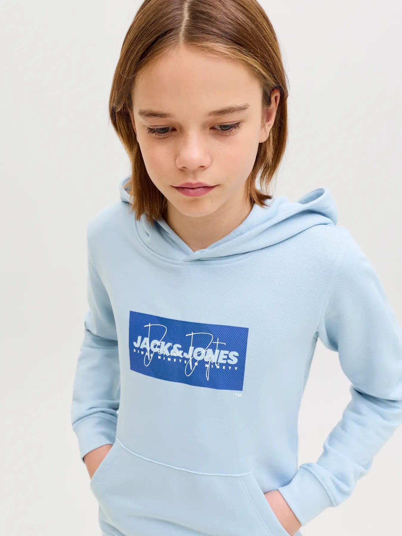 Jack & Jones - Sudadera con capucha JJ COLE Celestial Azul