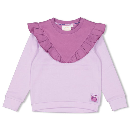Jubel - Lila Sweatshirt mit Wildseelenkragen