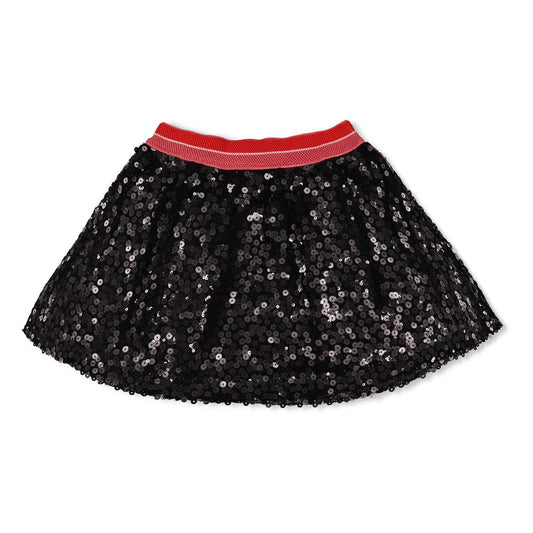 Jubel - Jupe en sequins anthracite Queen of Hearts