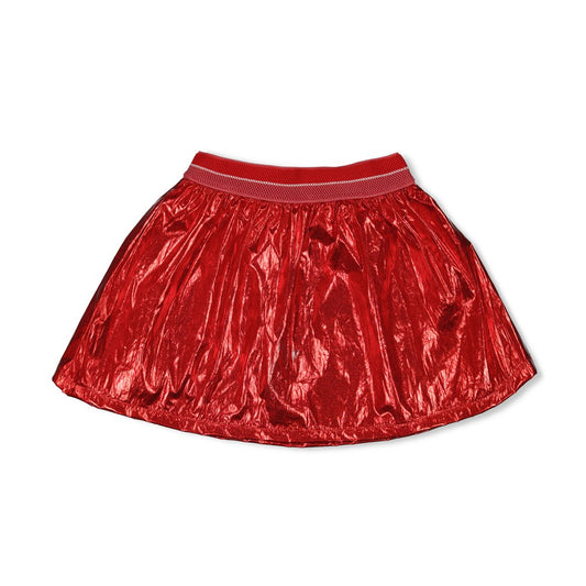 Jubel - Jupe rouge satinée Queen of Hearts