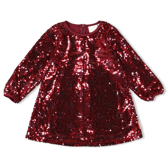 Jubel - Robe à sequins bordeaux Queen of Hearts