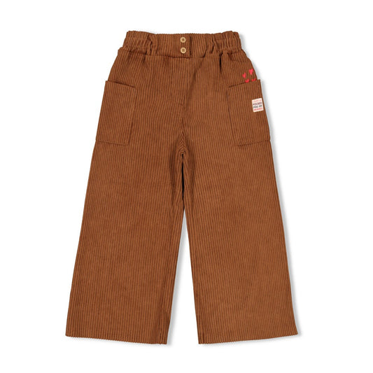 Jubel - Pantalon côtelé brun Queen of Hearts