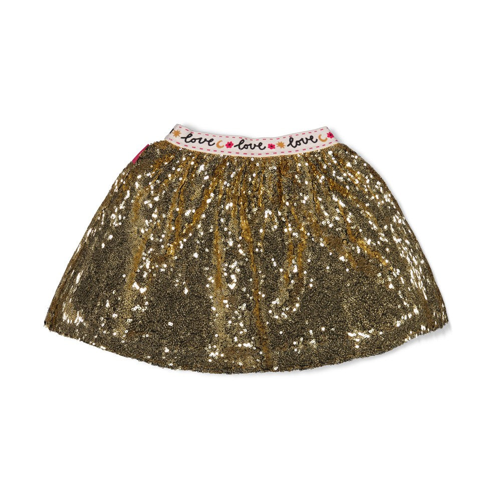 Jubel - Jupe à sequin dorée Shine Bright