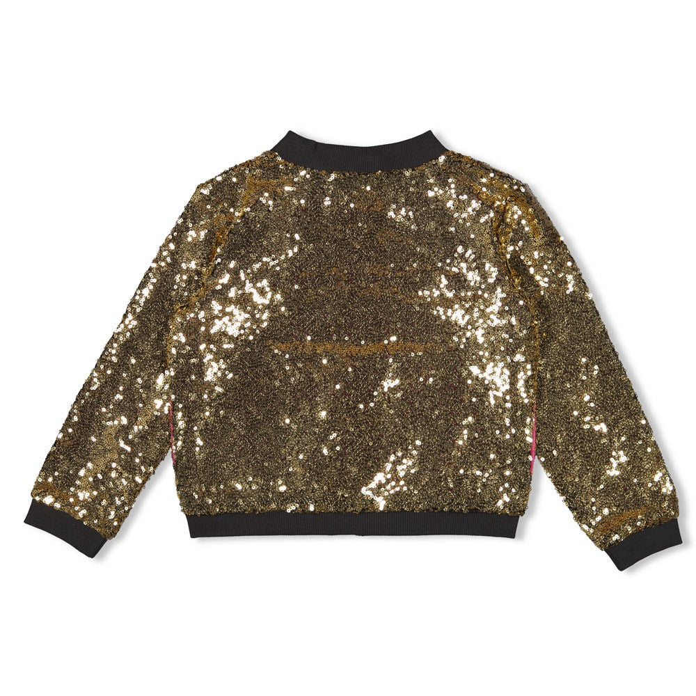 Jubel - Bomber à sequin doré Shine Bright