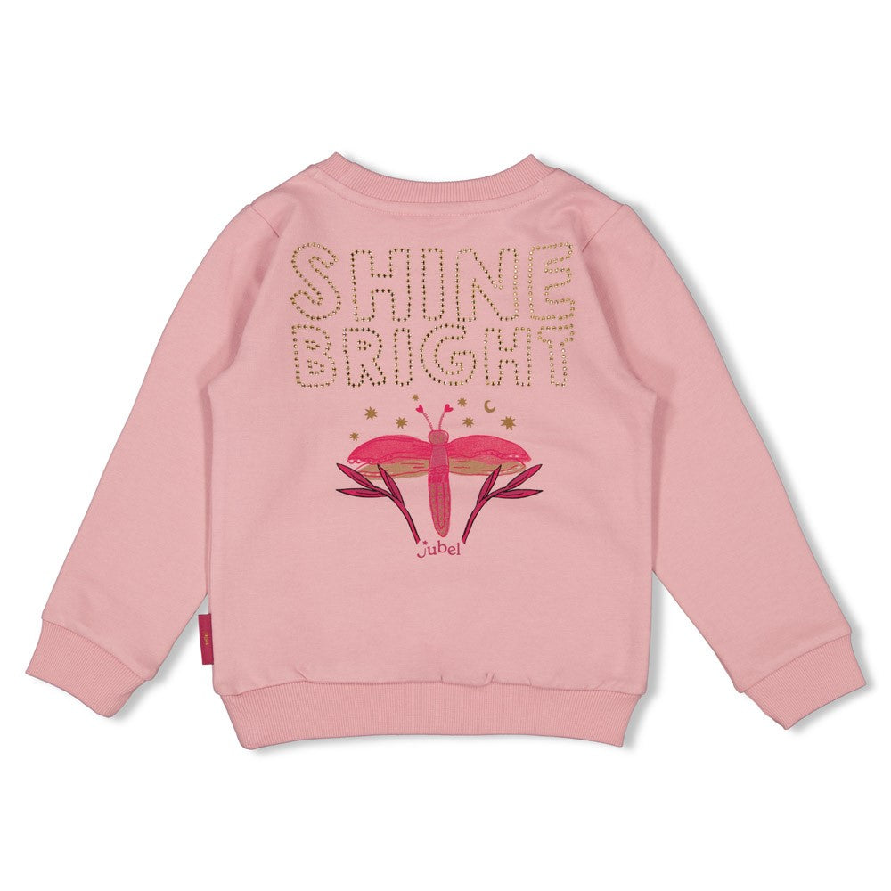 Jubel - Sweat rose backprint Shine Bright