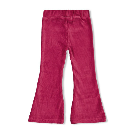 Jubel - Pantalon flare framboise Shine Bright