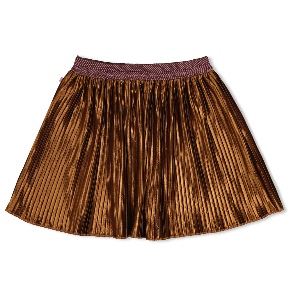 Jubel - Jupe plissée cuivre City Chic