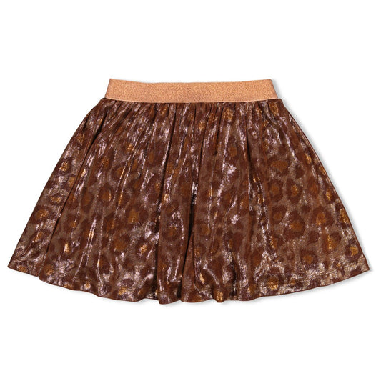 Jubel - Jupe léopard cuivre City Chic
