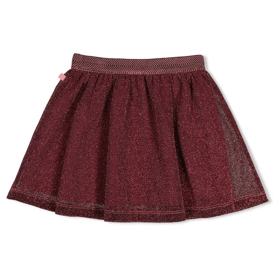 Jubel - Jupe pailletée bordeaux City Chic