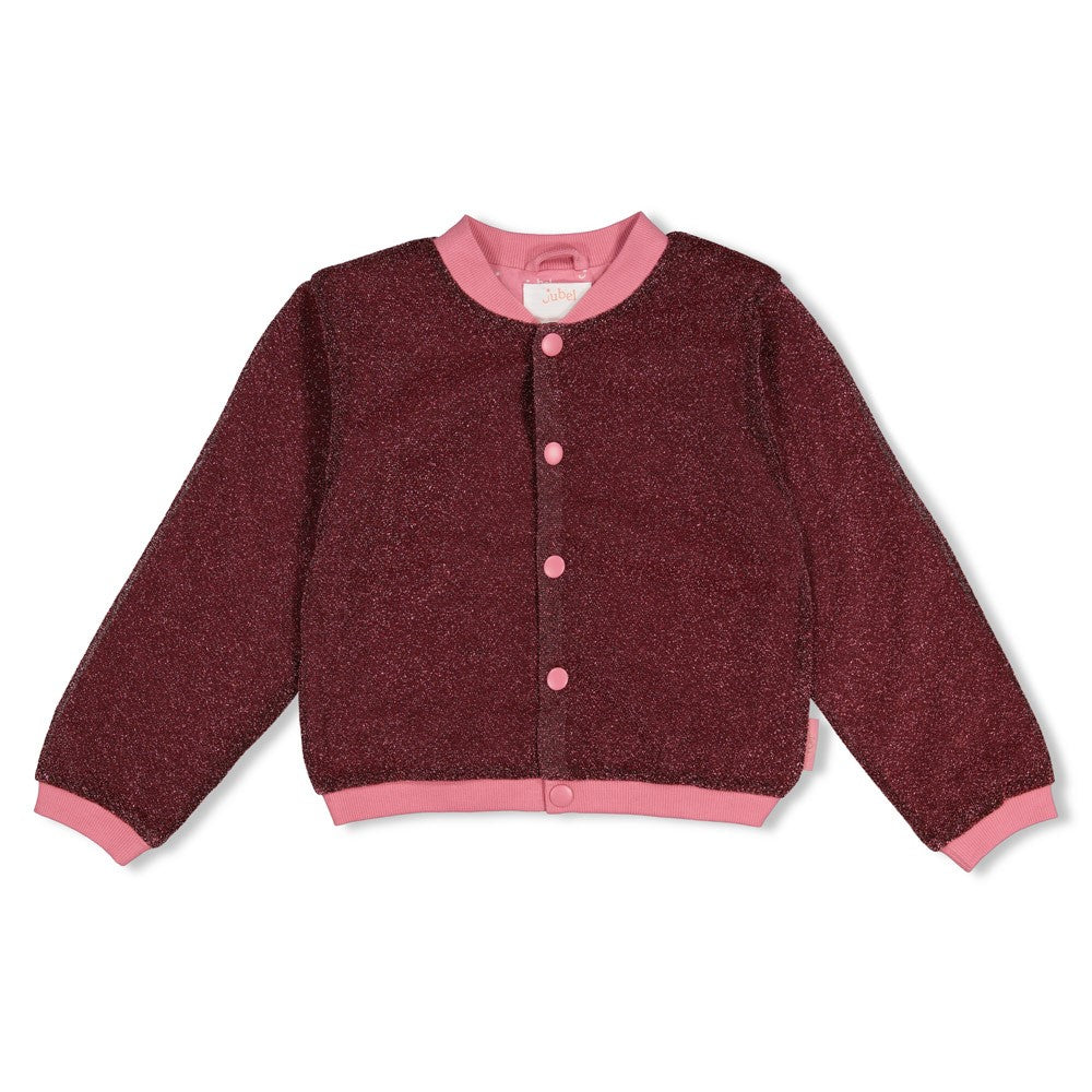 Jubel - Bomber pailleté bordeaux City Chic