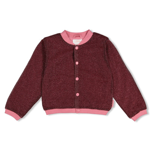 Jubel - Bomber pailleté bordeaux City Chic