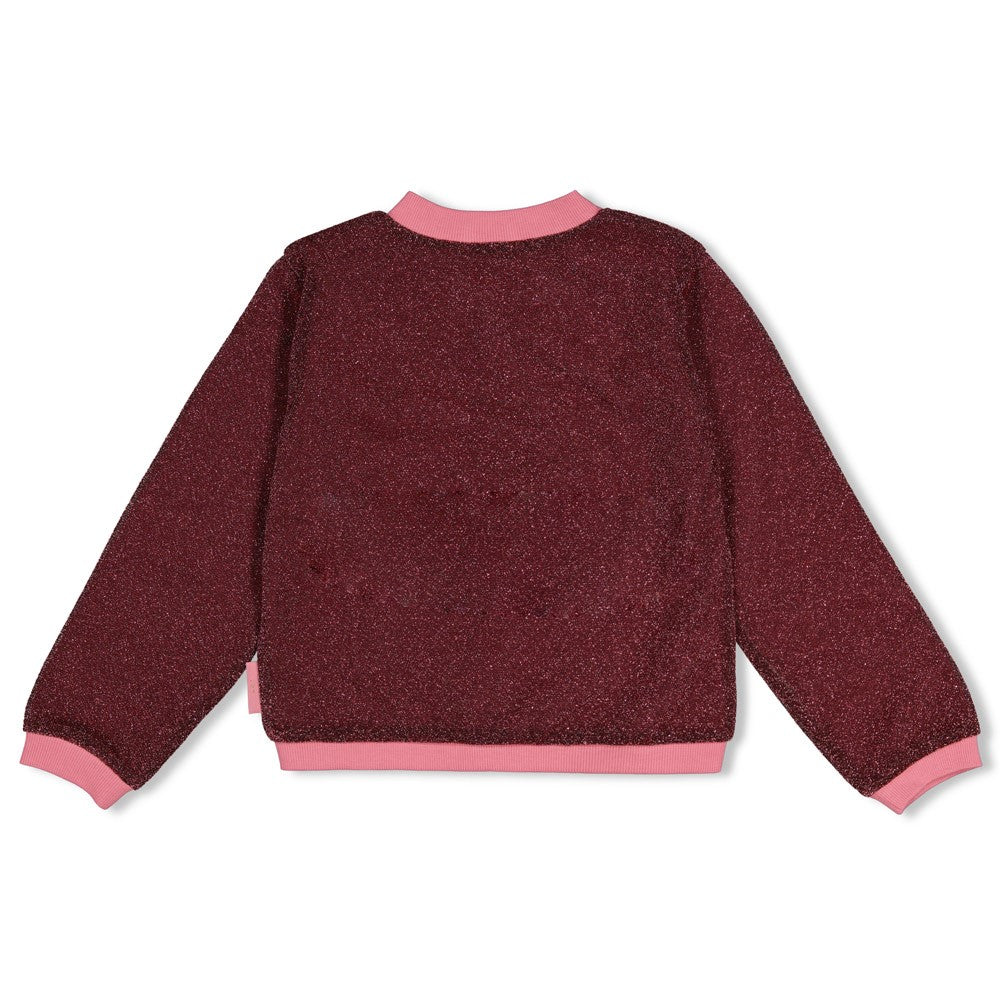 Jubel - Bomber pailleté bordeaux City Chic