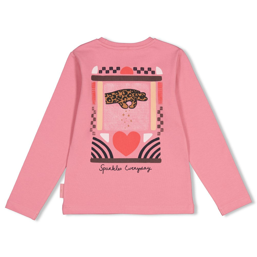 Jubel - T-shirt rose bakprint City Chic