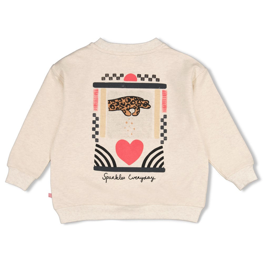 Jubel - Sweat offwhite backprint City Chic