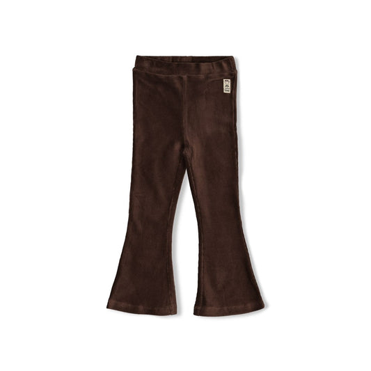 Jubel - Pantalon en velours flare brun City Chic