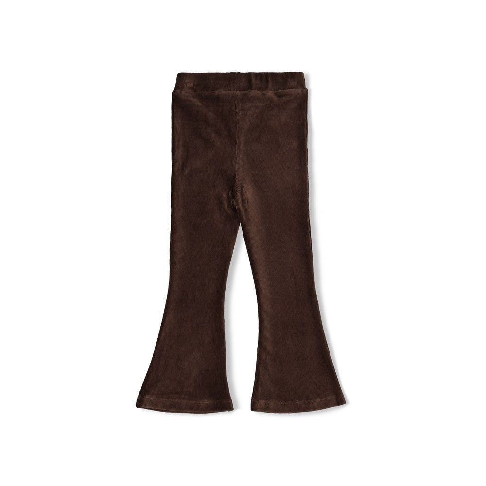 Jubel - Pantalon en velours flare brun City Chic