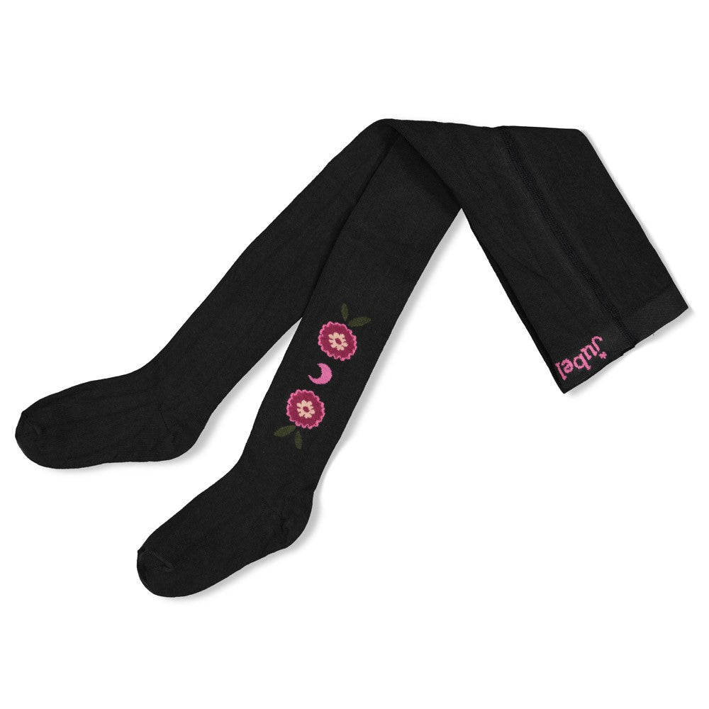 Jubel - Collant anthracite Moon Flowers