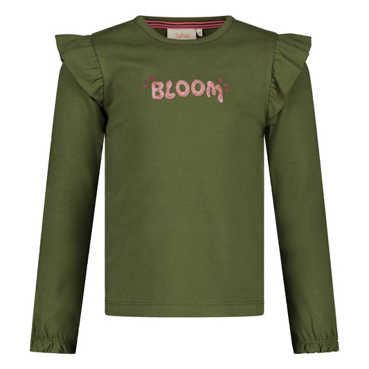 Jubel - T-shirt olive Moon Flowers