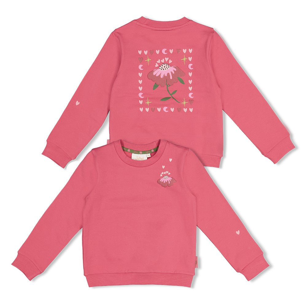 Jubel - Sweat rose backprint Moon Flowers